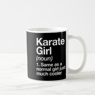 Caneca De Café Definição de Garota de Karatê Divertida Sassy Espo