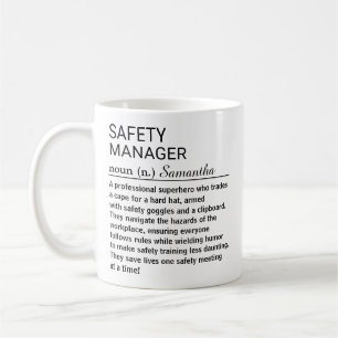 Caneca De Café Definição de Gerente de Segurança Divertida Person
