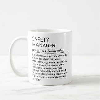 Caneca De Café Definição de Gerente de Segurança Divertida Person