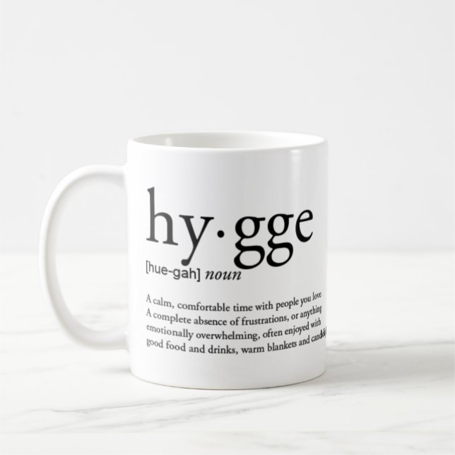 Caneca De Café Definição de Hygge (Esquerda)