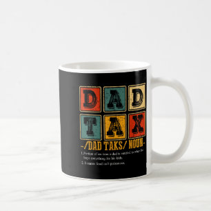 Caneca De Café Definição de Imposto de Pai Retro Divertido Papai