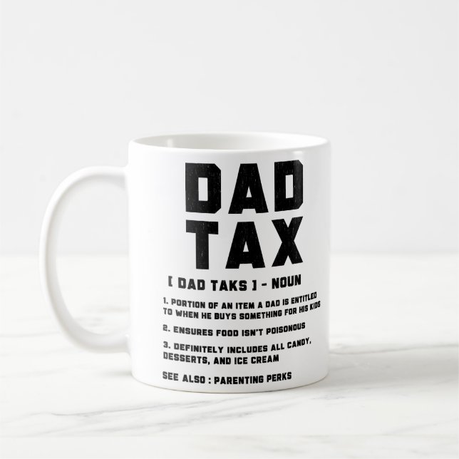 Caneca De Café Definição de Imposto do Pai Engraçado Presente do  (Esquerda)