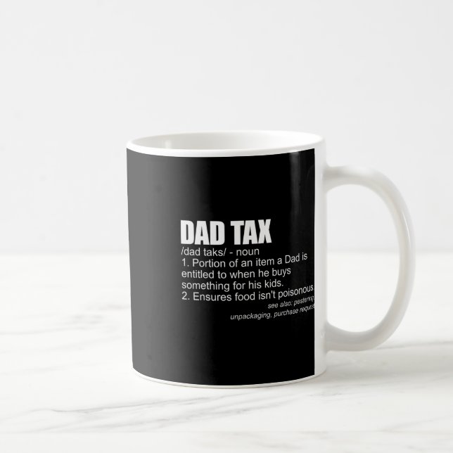 Caneca De Café Definição de Imposto Engraçado Pai de presente de  (Direita)