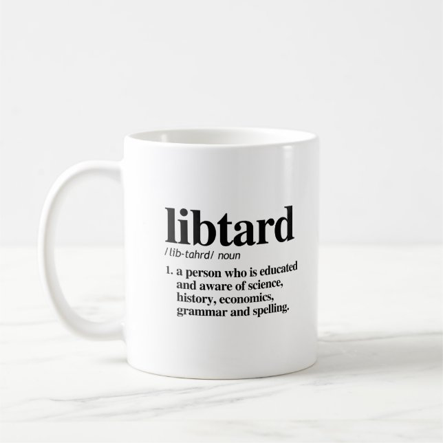 Caneca De Café Definição de Libtard (Esquerda)