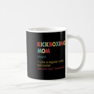Caneca De Café Definição de Mãe de Kickboxing Mulheres Arte Marci