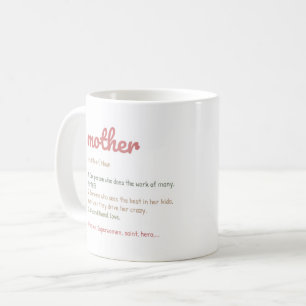 Caneca De Café Definição de Mãe Inspiradora/Quebra de Urso de Mam