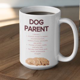 Caneca De Café Definição de Mãe/Pai de Cachorro Personalizável