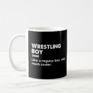 Caneca De Café Definição de Menino Lutador Engraçado Lutador