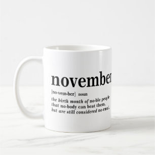 Caneca De Café Definição de novembro
