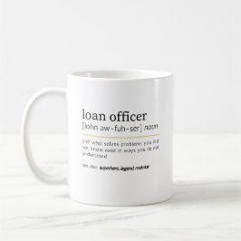 Caneca De Café Definição de Oficial de Empréstimo Humor de Escrit
