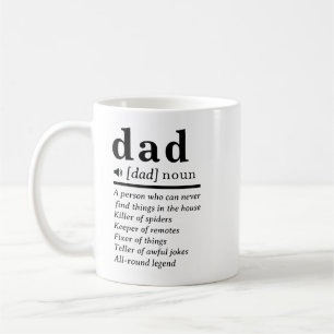 Caneca De Café Definição de Pai engraçada