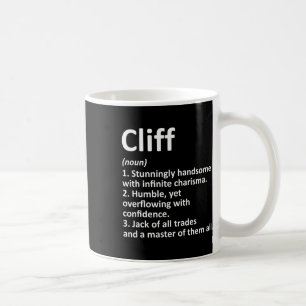 Caneca De Café Definição de Penhasco Nome Personalizado Aniversár