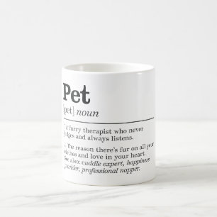 Caneca De Café Definição de Pet Engraçado