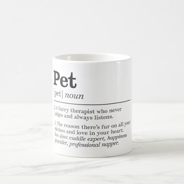 Caneca De Café Definição de Pet Engraçado (Centro)