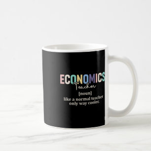 Caneca De Café Definição de Professor de Economia Engraçado Retro