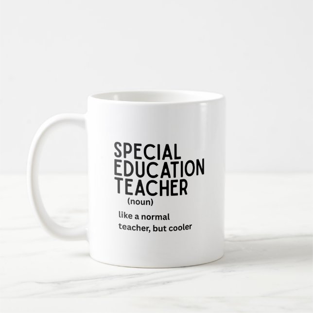 Caneca De Café Definição de professor de educação especial (Esquerda)