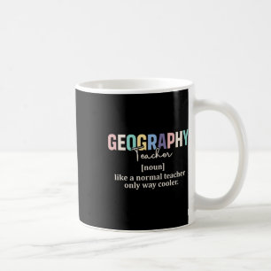 Caneca De Café Definição de Professor de Geografia Engraçado Retr