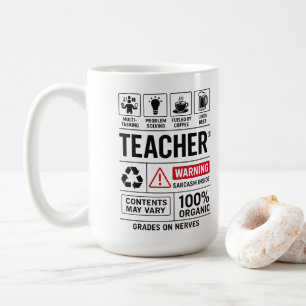 Caneca De Café Definição de Professor Engraçado — Multitarefa