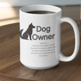 Caneca De Café Definição de Proprietário de Cachorro Personalizáv
