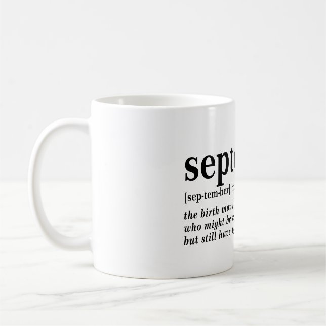 Caneca De Café Definição de setembro (Esquerda)