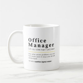 Caneca De Café Definição de Substantivo Gerente de Escritório Hum