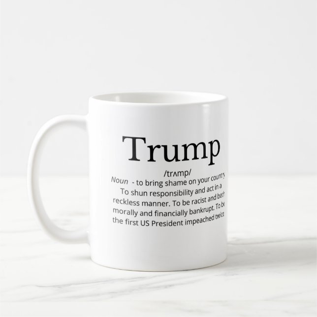 Caneca De Café definição de trunfo engraçada política (Esquerda)