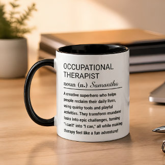 Caneca De Café Definição Divertida de Terapeuta Ocupacional