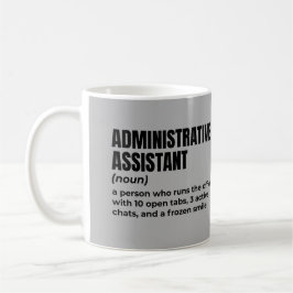 Caneca De Café Definição do Assistente Administrativo Clássico
