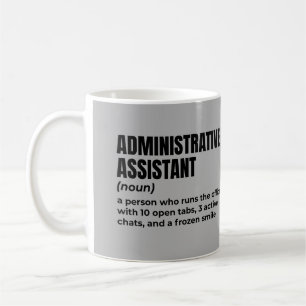 Caneca De Café Definição do Assistente Administrativo Clássico