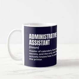 Caneca De Café Definição do Assistente Administrativo Sarcástico