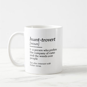 Caneca De Café Definição do Dicionário de Caça Divertido para Caç