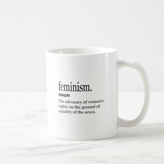 Caneca De Café definição do feminismo (Direita)