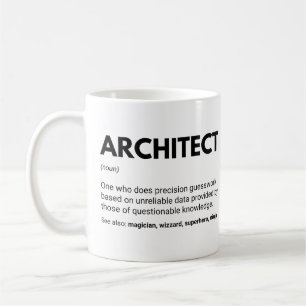 Caneca De Café Definição Engraçada de Arquitetos Engenheiros