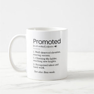 Caneca De Café definição engraçada de colega promovida