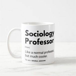 Caneca De Café Definição Engraçada de Professor de Sociologia