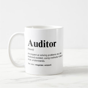 Caneca De Café Definição engraçada de trabalho de auditor