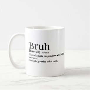 Caneca De Café Definição engraçada do Bruh