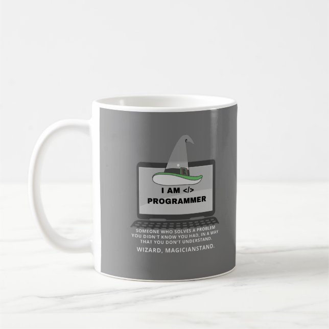 Caneca De Café Definição engraçada do programador (Esquerda)