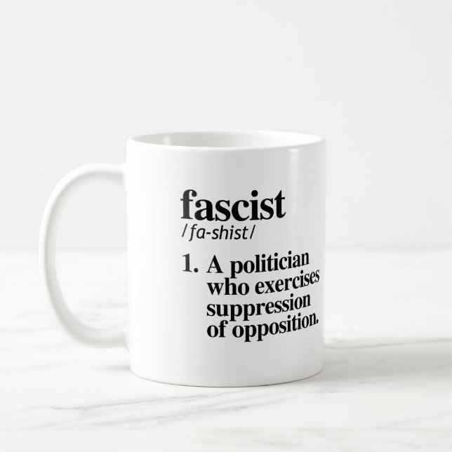 Caneca De Café Definição fascista (Esquerda)