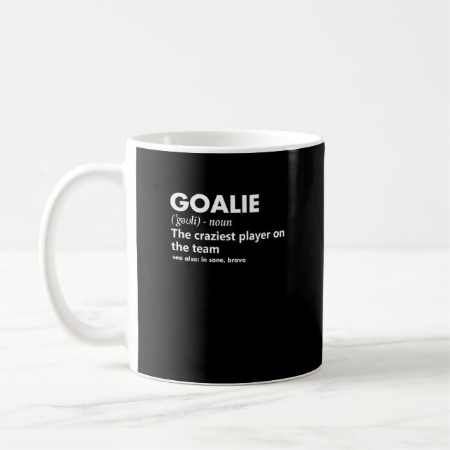 Caneca De Café Definição Goalie Gear Goalkeeper (Esquerda)