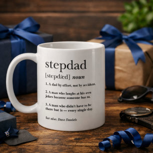Caneca De Café Definição Moderna de Padrasto Engraçado Presente d