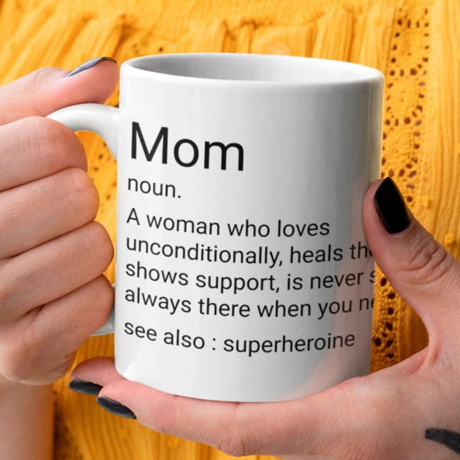 Caneca De Café Definição Personalizada Da Mãe Para Dia de as mães (Criador carregado)
