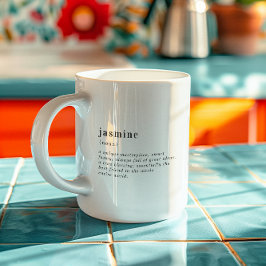 Caneca De Café Definição Personalizada de Nome Personalizado | 3