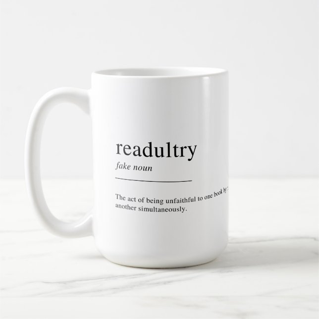 Caneca De Café Definição readulta, amantes de livros (Esquerda)