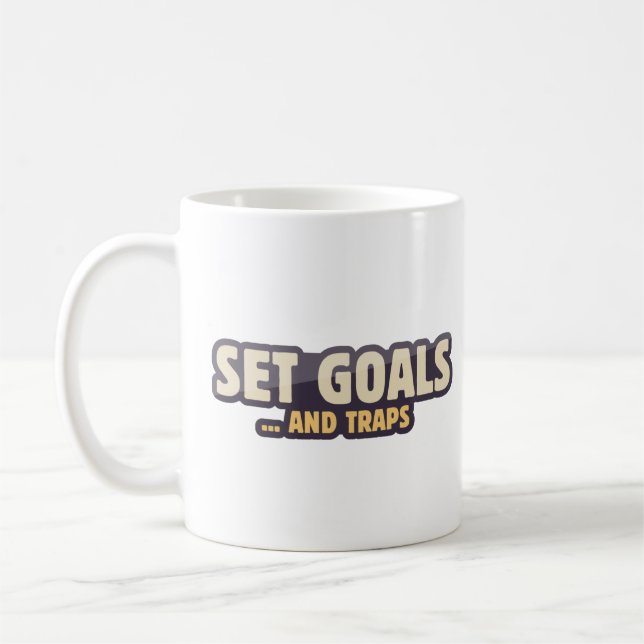 Caneca De Café Definir metas - e armadilhas (Esquerda)