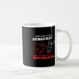 Caneca De Café Definitivamente Não é um Democrata Com Certeza Não