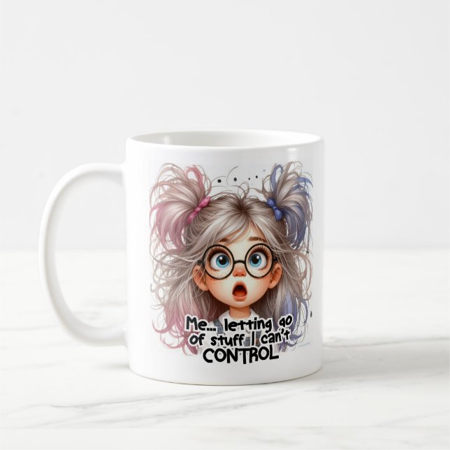 Caneca De Café Deixando coisas que não consigo controlar. (Esquerda)