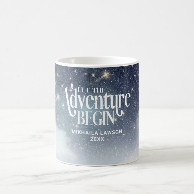Caneca De Café Deixe a aventura começar a noite estelar Celestial (Centro)