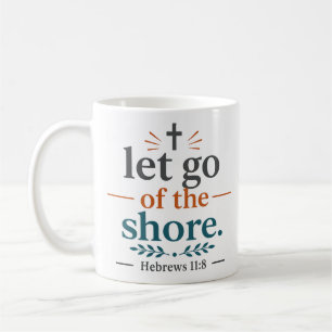 Caneca De Café Deixe a Costa Citação Inspirada na Escritura