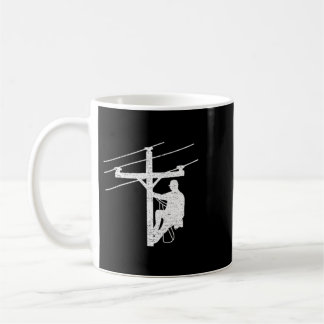 Caneca De Café Deixe a Luz Brilhar Lineman Engraçado Cristãos Fre